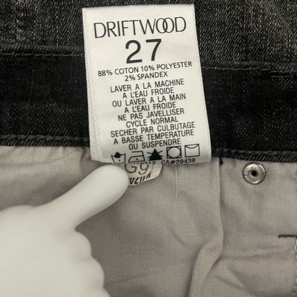 Driftwood Black Jackie Embroidered Ankle Jeans Size 27 High Rise - Picture 9 of 11